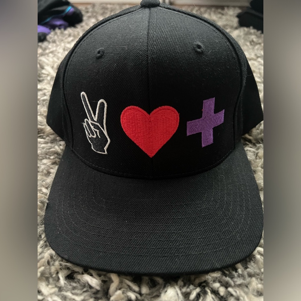 Custom SnapBack Hat (Peace, Love & Positivity)
